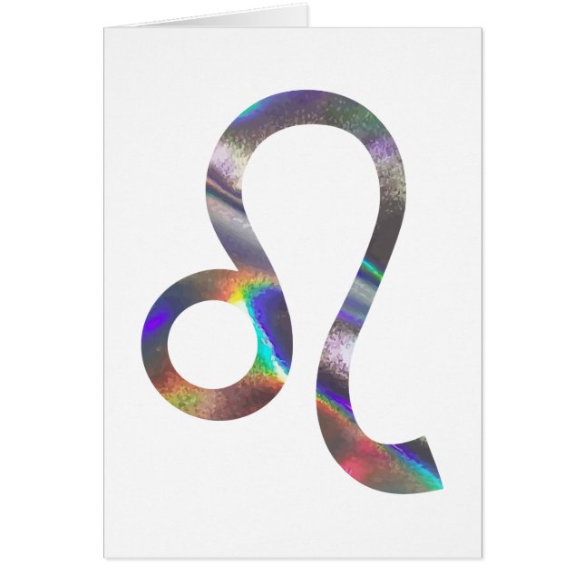 Cartão holograma Leo (Frente)