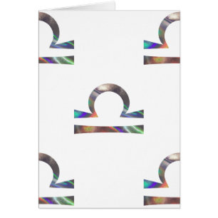 Cartão holograma Libra