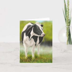 Cartão Holstein Cow Card