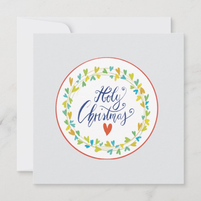 Cartão holy christmas card (Frente)