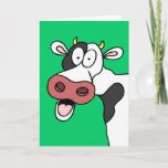 Cartão Holy Cow You're 75! Funny 75th Birthday Card<br><div class="desc">Holy Cow, You're 75! Funny 75th Milestone Birthday Card. A great card featuring a cartoon cow for anyone celebrating their 75th birthday. Can you believe that you're seventy five already? This hilarious cow card is perfect for a farmer, cow lover, animal lover or anyone who has a sense of humor!...</div>
