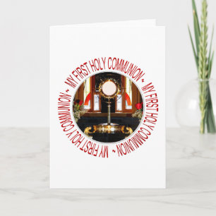 Cartão Holy Eucharist Holy Communion