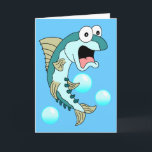Cartão Holy Mackerel, You're 65! Funny 65th Birthday Card<br><div class="desc">Holy Mackerel,  You're 65! Funny 65th Birthday Card. A great card for someone turning 65! It features a funny,  cartoon mackerel! This is ideal for a fisherman or anyone who loves fishing and is turning sixty-five!</div>