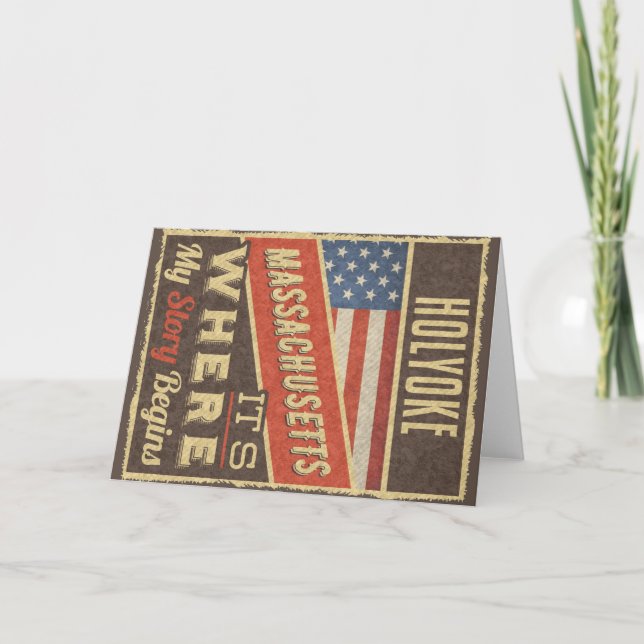 Cartão Holyoke Massachusetts (Frente)