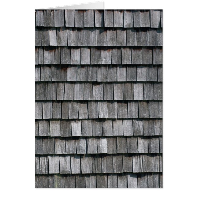 Cartão Holzschindeln ripas wood shingles (Frente)
