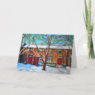 Cartão Homage To Lawren Harris Greeting Card