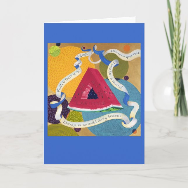 Cartão Homage to the Prayer Triangle CARD (Frente)