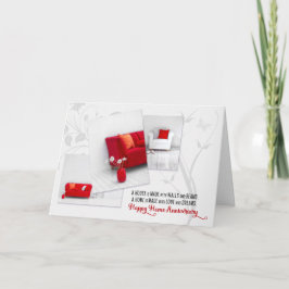 Cartão Home Anniversary from Real Estate Agent Modern