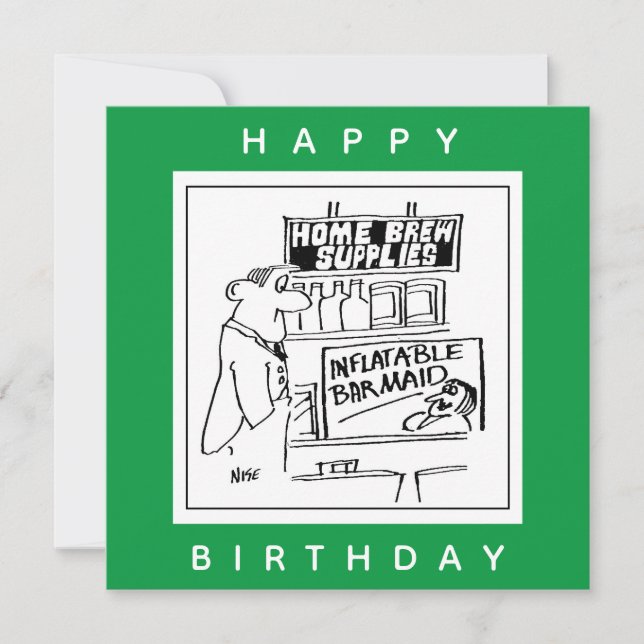 Cartão Home Break Barmaid Inflável (Frente)