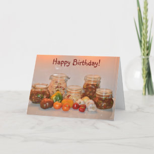 Cartão Home Canning Birthday