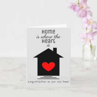 Cartão Home is Where the Heart Is - New Home Card