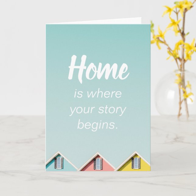 Cartão Home O bairro cita Poste (Flor Amarela)