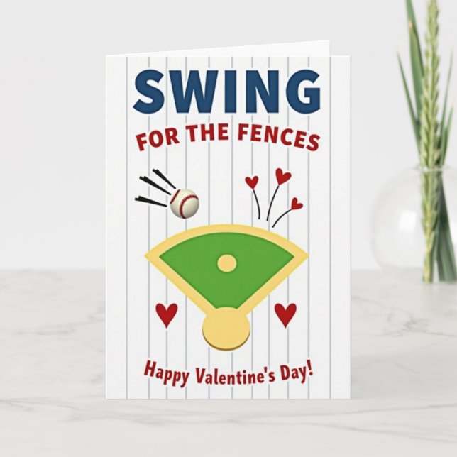 Cartão Home Run Love Valentine Card (Frente)