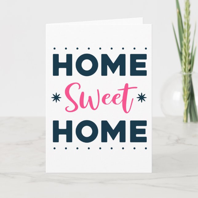Cartão Home Sweet Home (Frente)