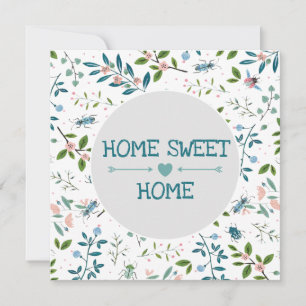Cartão Home Sweet Home Custom Teal Green Realtor