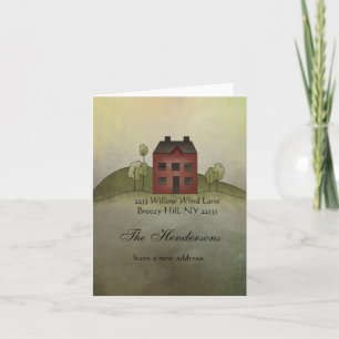 Cartão Home Sweet Home Moving Address Note Card