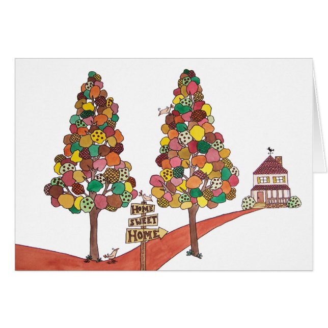 Cartão Home Sweet Home, Vazio (Frente Horizontal)