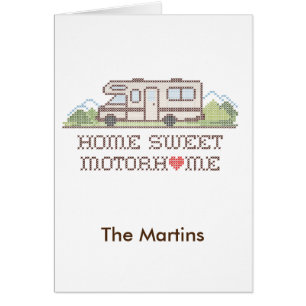 Cartão Home Sweet Motor Home Card