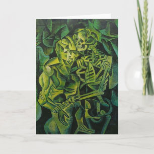 Cartão Homem-abstrato e Arte Geométrica Do Esqueleto