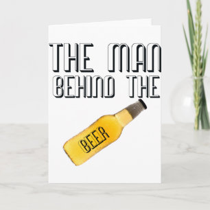 Cartão Homem atrás da Cerveja