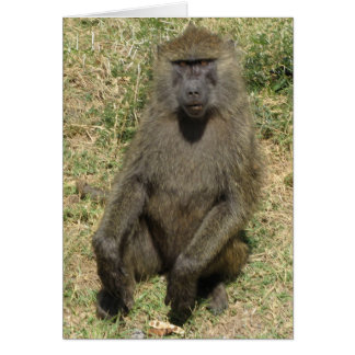 Cartão Homem babuíno