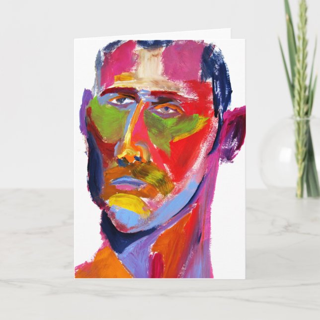 Cartão Homem bonito (Frente)