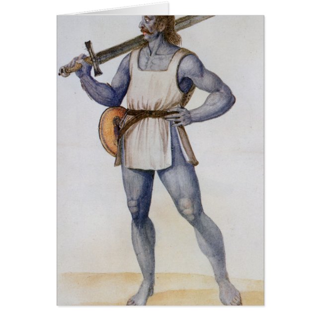 Cartão Homem britânico antigo (Frente)