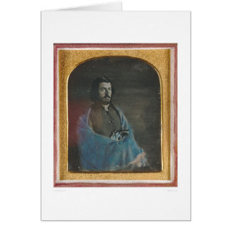 Cartão Homem com casaco azul e revólver (40455)