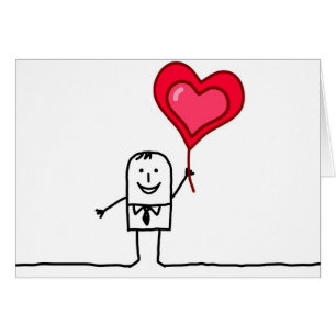 Cartão Homem & coração