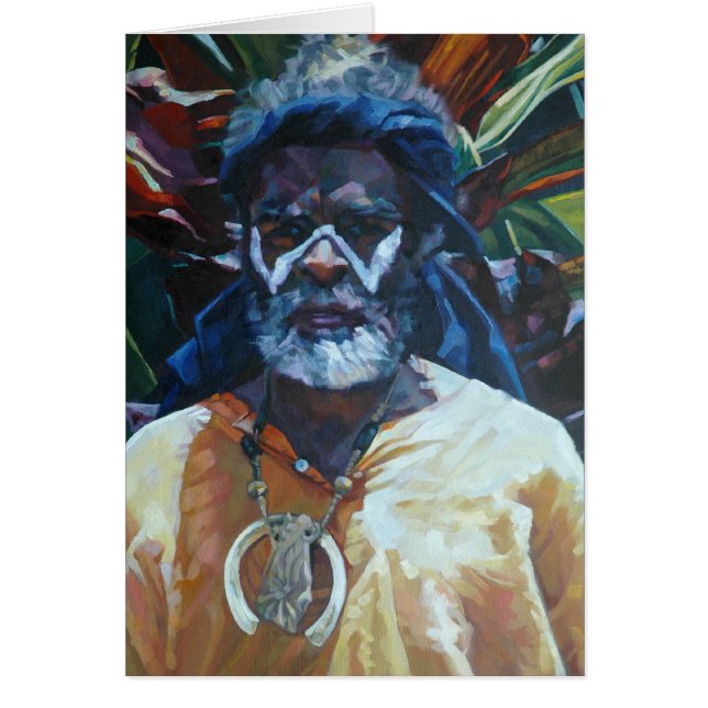 Cartão Homem da ilha (Frente)