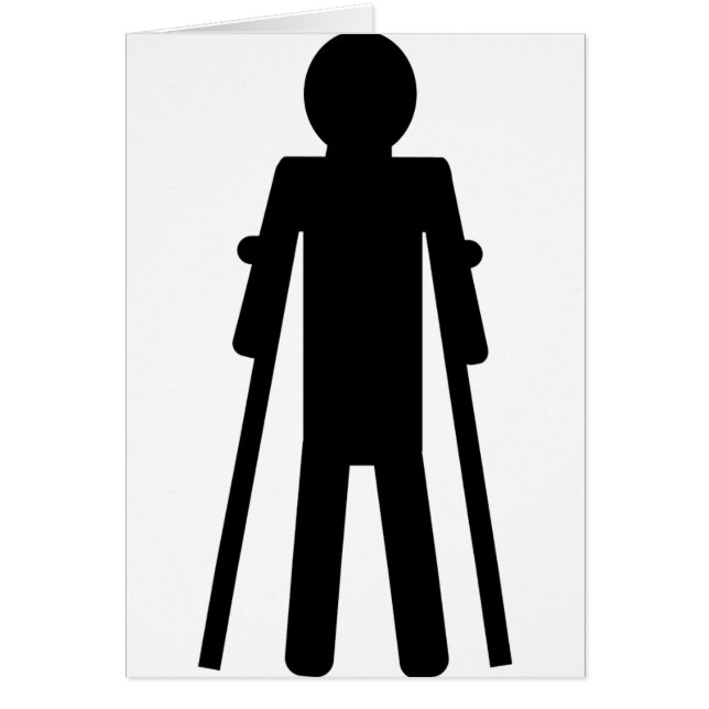 Cartão homem das muletas (Frente)