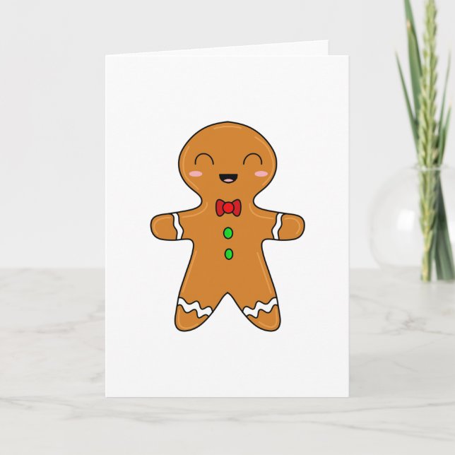 Cartão Homem de Biscoito (Frente)