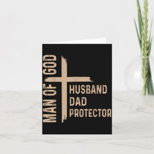 Cartão Homem de Deus Dia dos Pais Engraçado Homens Marido