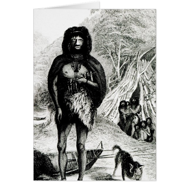 Cartão Homem de Fugian (Frente)