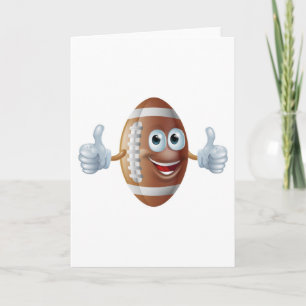 Cartão Homem de futebol americano