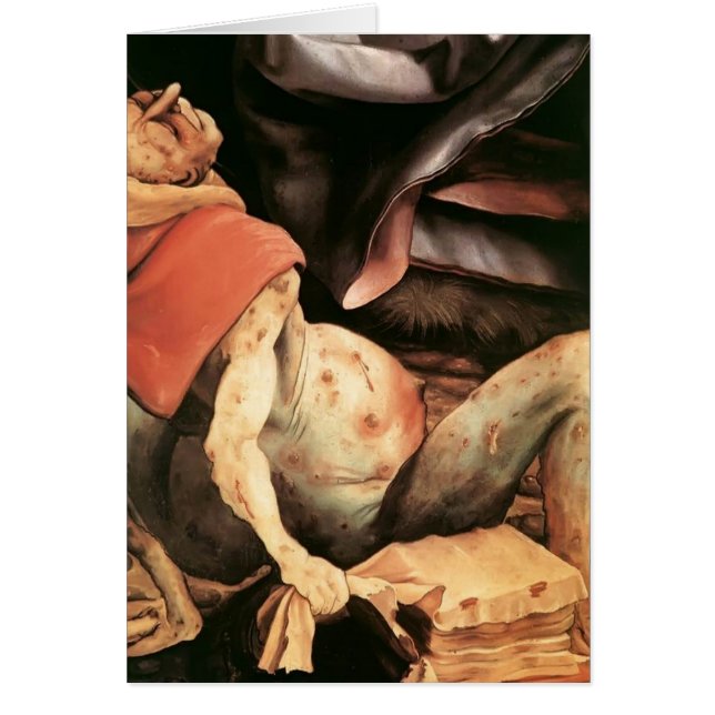 Cartão Homem de sofrimento de Matthias Grünewald- (Frente)
