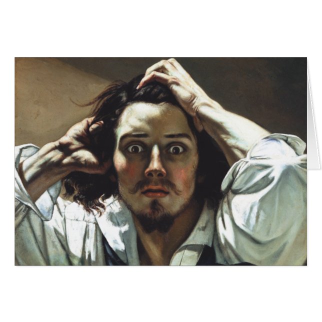 Cartão Homem desesperado (Frente Horizontal)