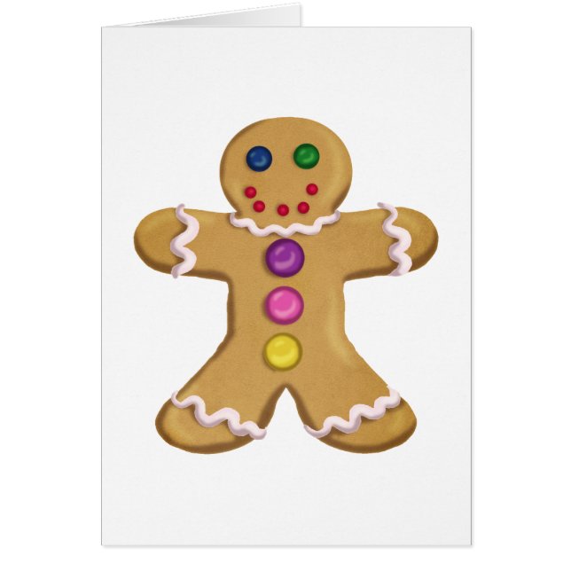 Cartão Homem do gengibre (Frente)