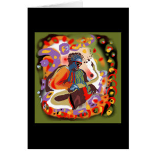 Cartão ** Homem do jazz do pop **