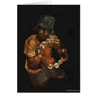 Cartão Homem do pandeiro