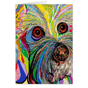 Cartão Homem dos calçados de Bichon…