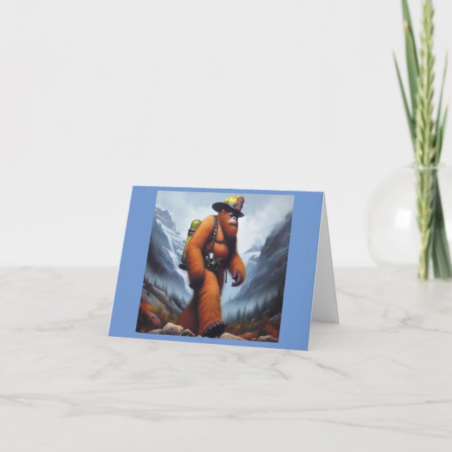 Cartão Homem-Fogo Quente (Frente)