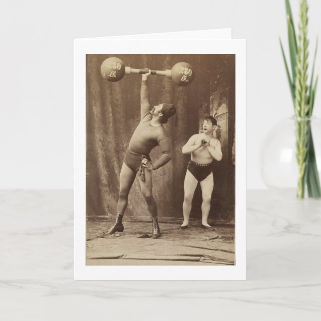 Cartão Homem forte e amigo (Frente)