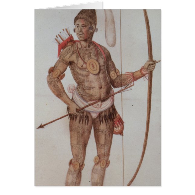 Cartão Homem indiano de Florida (Frente)