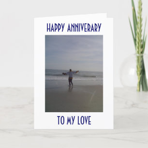 CARTÃO HOMEM NA PRAIA DECLARA SEU AMOR NO ANIVERSÁRIO