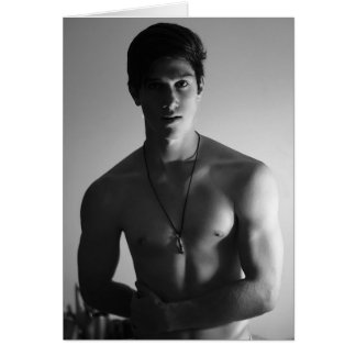 Cartão Homem novo bonito