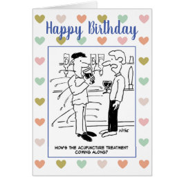 Cartão Homem subindo à Acupuntura no Pub