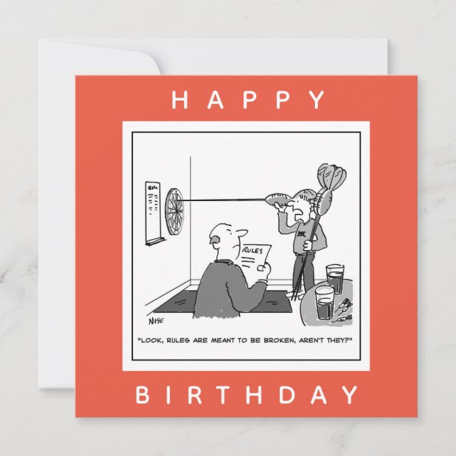 Cartão Homem trapaceando no desenho das trevas (Frente)