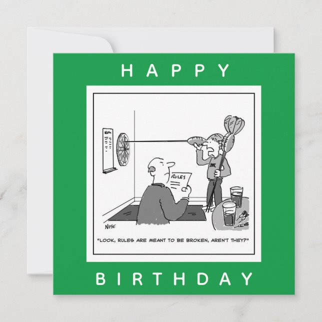 Cartão Homem trapaceando no desenho das trevas (Frente)