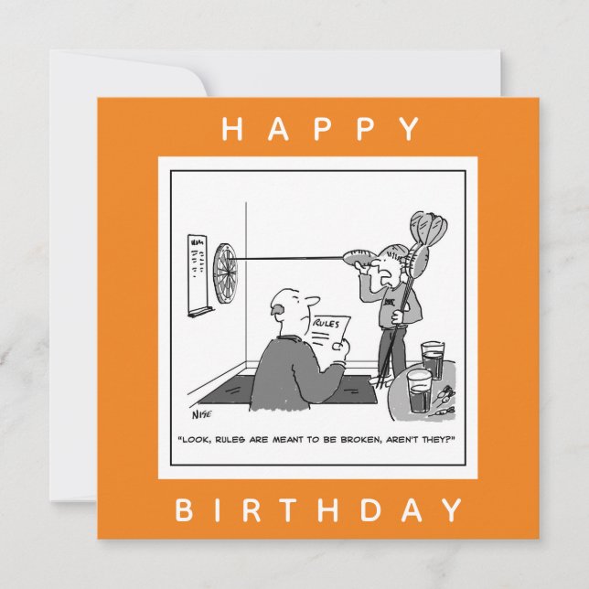 Cartão Homem trapaceando no desenho das trevas (Frente)